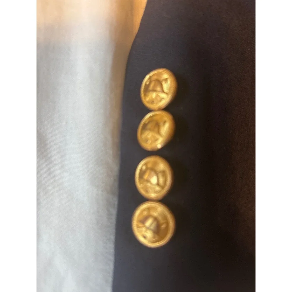 Polo Ralph Lauren Blazer Mens 42L Navy Blue  Gold‎ Crest Buttons USA